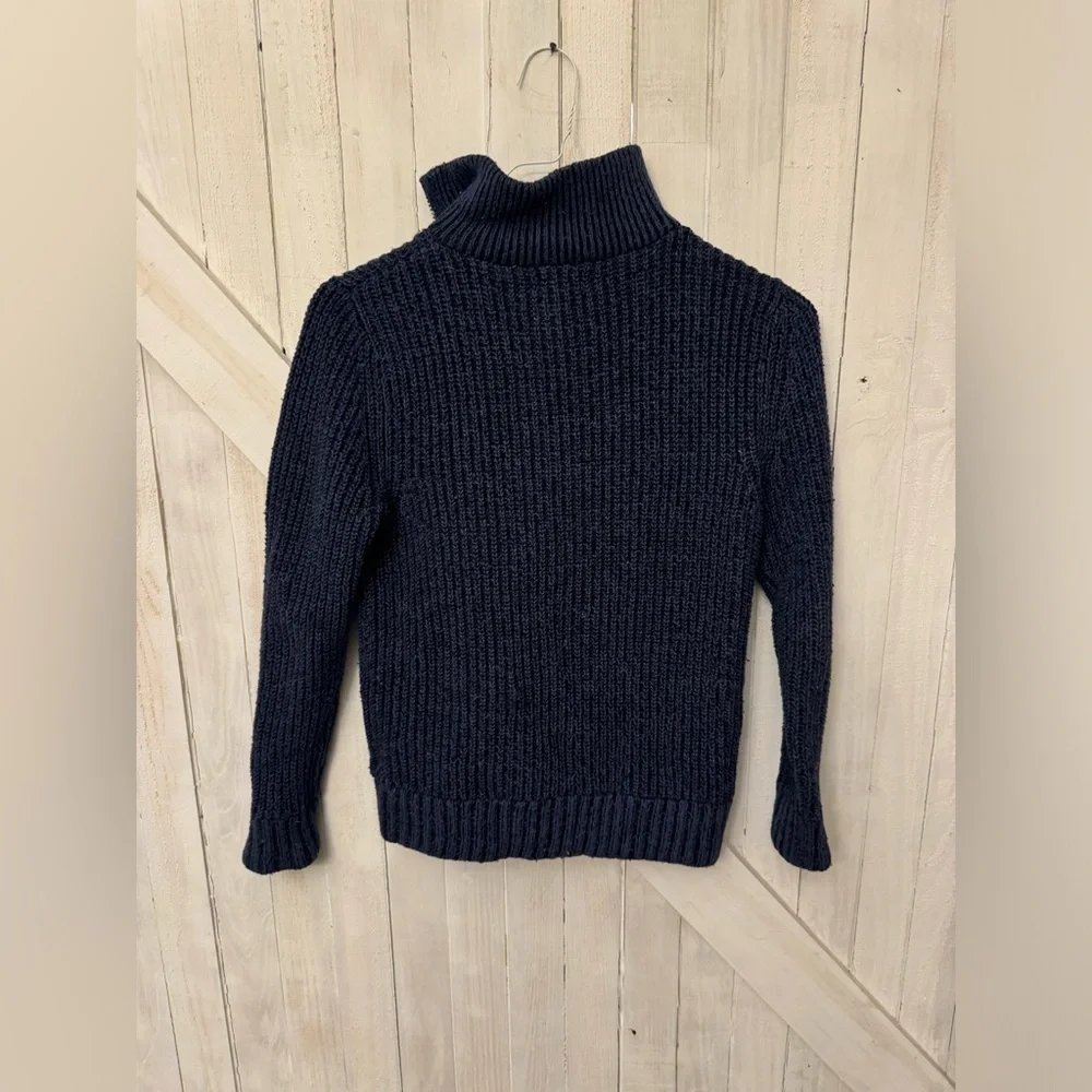 Cat & Jack Quarter Zip Sweater - Dark Blue - Youth Lg 12/14 Size